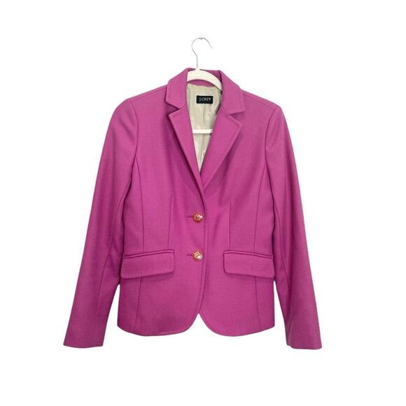 J CREW 100% wool blazer in pink - Picture 1 of 7